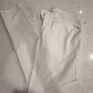 lululemon Men’s White Stretch Denim Jeans Slim Straight Fit